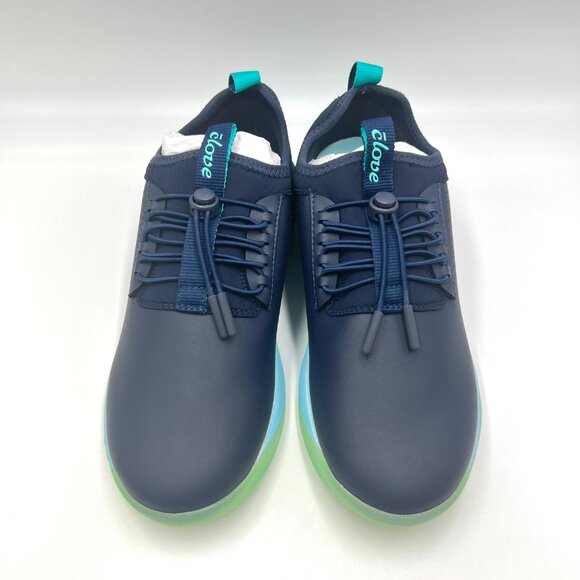 Clove Womens Size 7.5 CL007 Navy Blue Aqua Comfort Work Sneakers Shoes - Picture 2 of 11